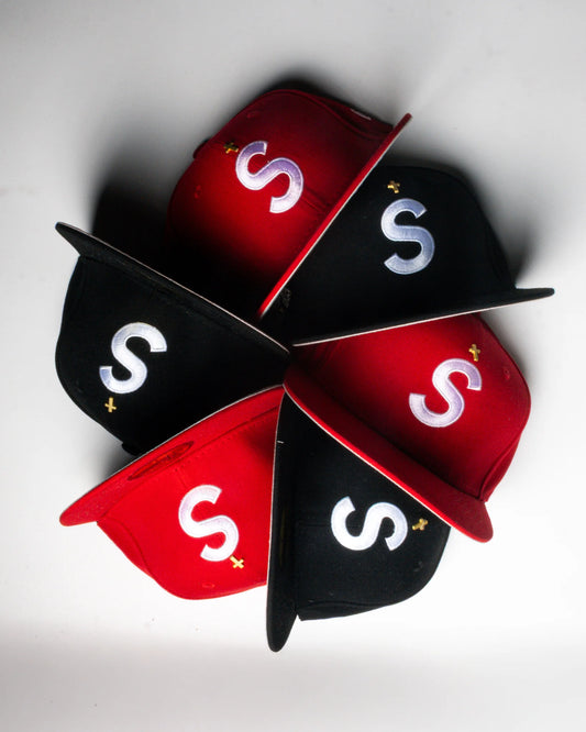 New Era x Supreme version Black and Red